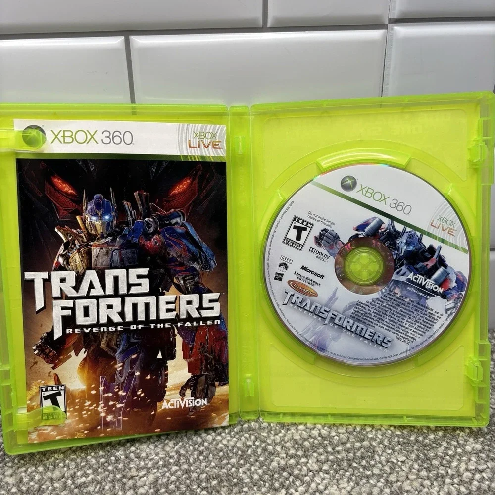 Transformers Revenge of The Fallen Microsoft Xbox 360 Game Tested Works Comp